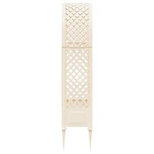 Růžový oblouk s hroty Bílá 97 x 43 x 218 cm PP - obrázek 4