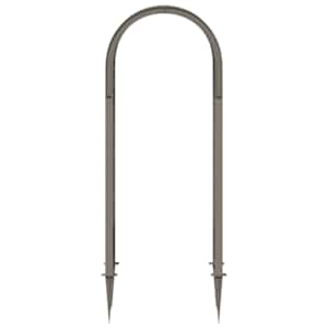 Růžový oblouk s hroty Šedá 97 x 43 x 218 cm PP - obrázek 3