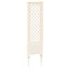 vidaXL Trellis okkaga PP Valge