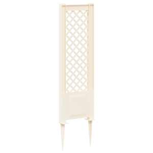 vidaXL Trellis okkaga PP Valge
