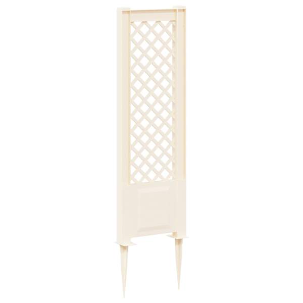 vidaXL Trellis okkaga PP Valge
