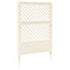 vidaXL Trellis okkaga PP Valge