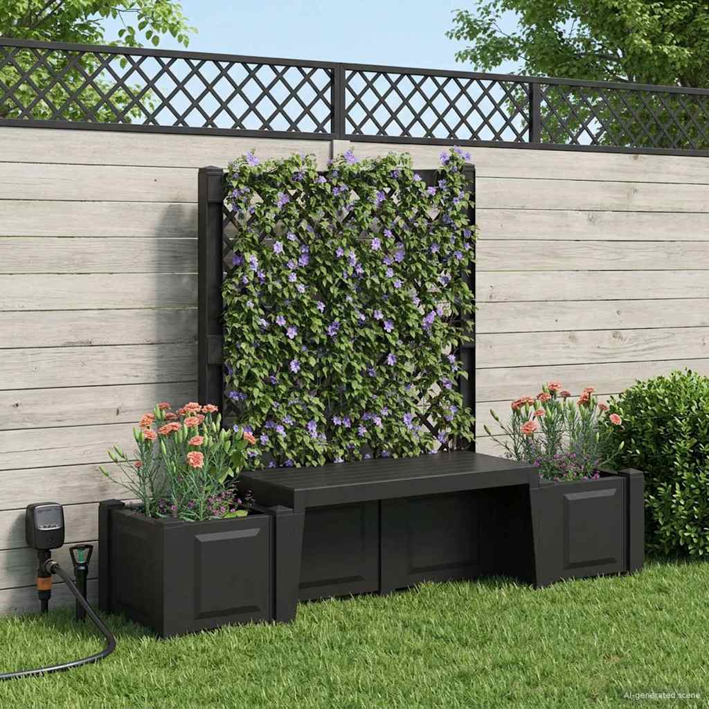 Tuinstoel Kopenhagen Antracietkleurig 173 x 49 x 135,5 cm PP image 1