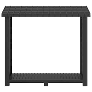 Regál na palivové dřevo Antracitová 114 x 46 x 101 cm PP - obrázek 4