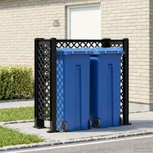Trelis za smeti Antracit 123 x 47 x 114 cm PP