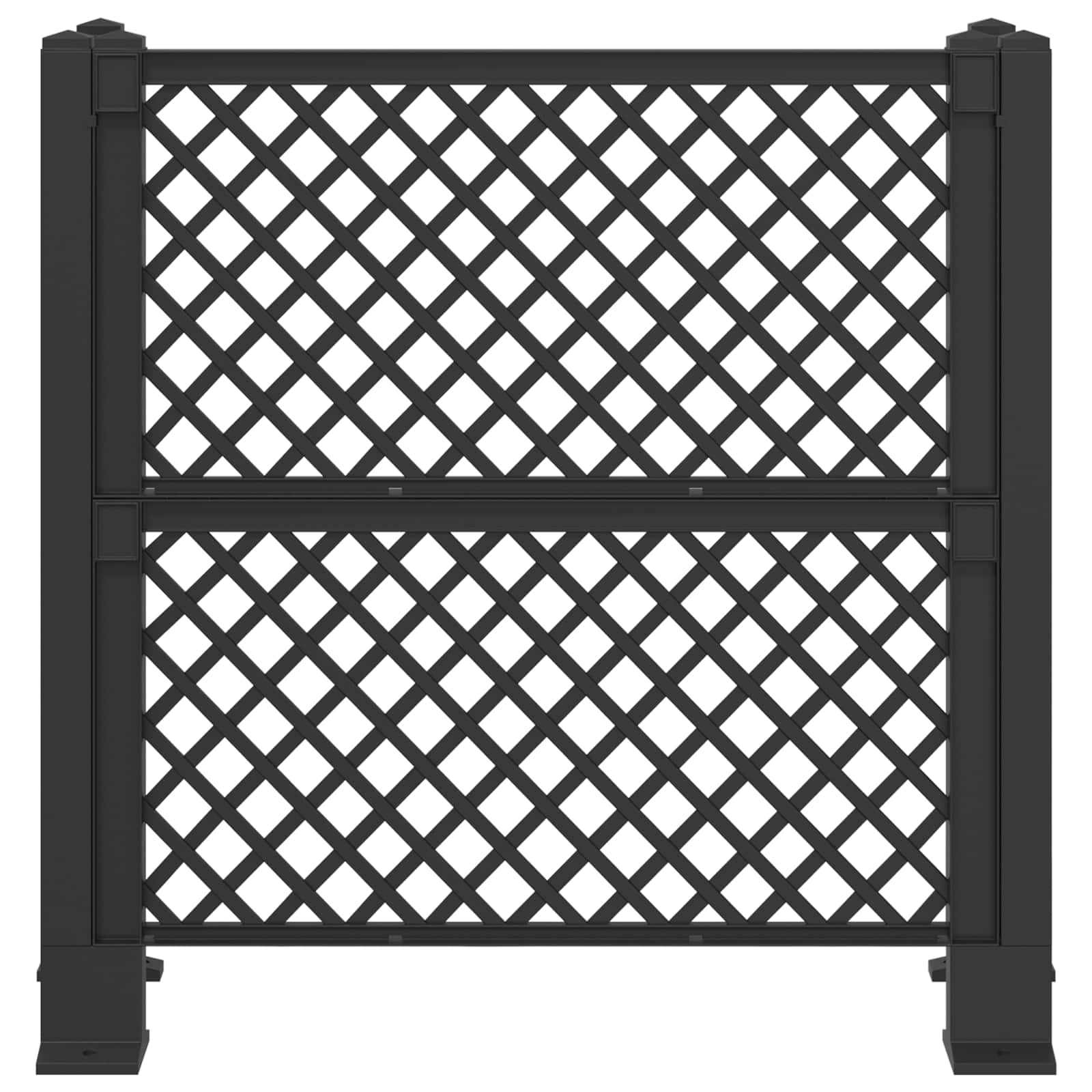 Vuilnisbak Trellis Antracietkleurig 123 x 47 x 114 cm PP image 4