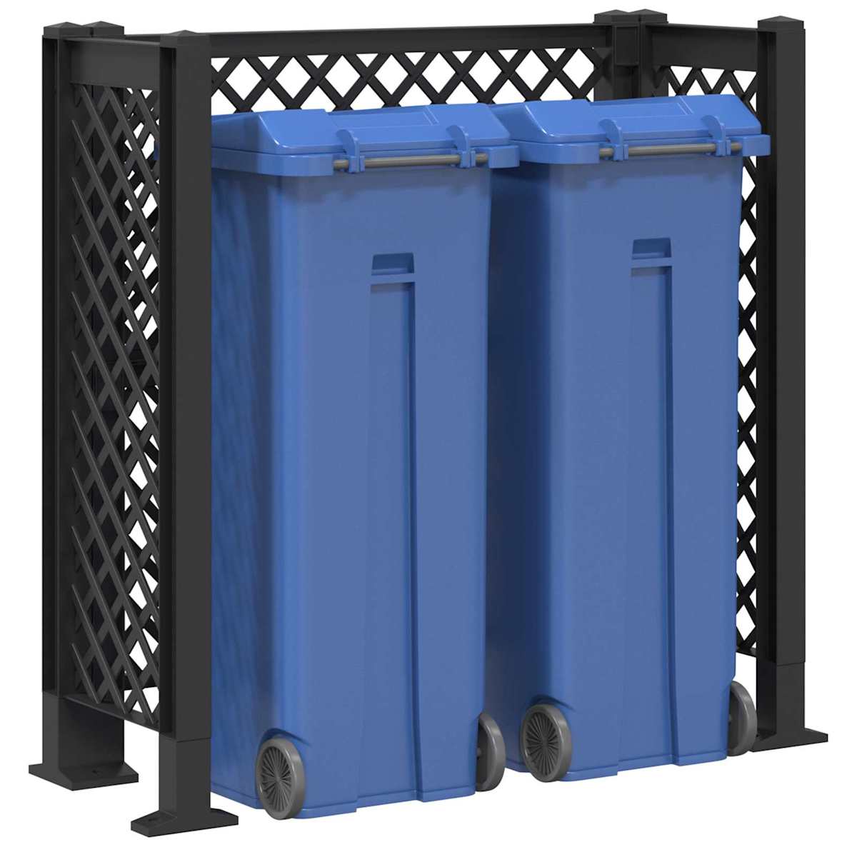 Affaldskurvgitter Antracit 123 x 47 x 114 cm PP - Billede 3