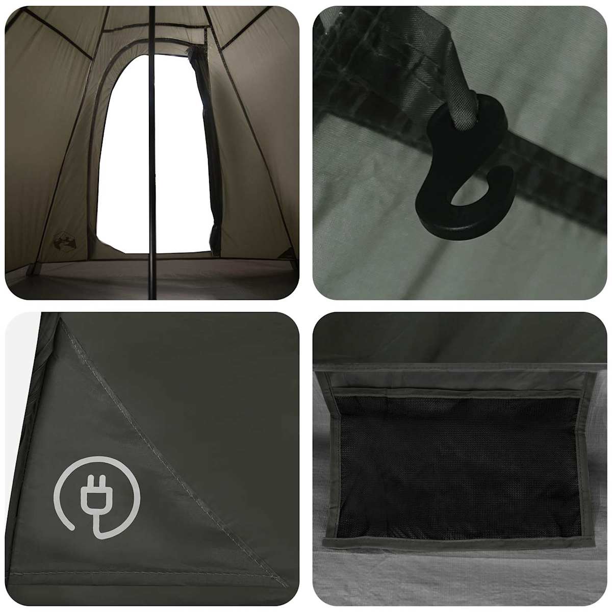 Tipi Tent Water-Resistant 3-personers - Billede 10