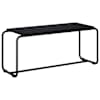 vidaXL Telerialus 98 x 35.5 x 42 cm Must tamm Tehispuit