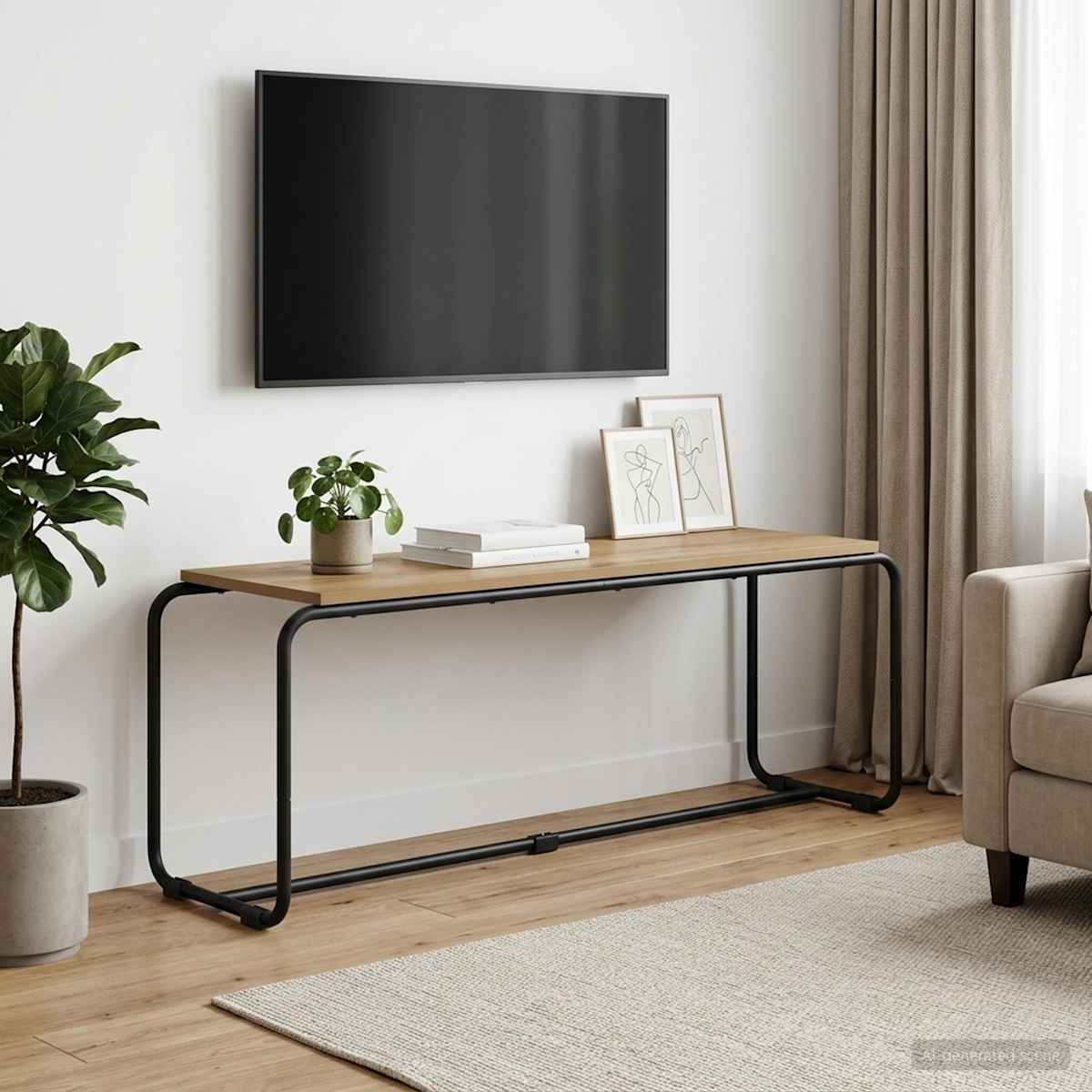 TV-bord Konstrueret træ