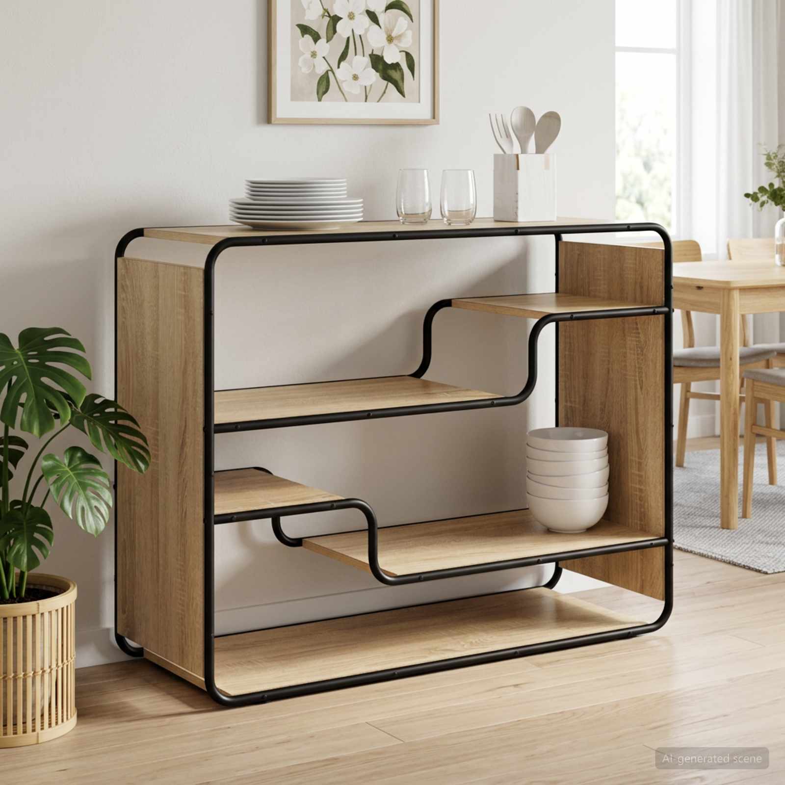 vidaXL Senkki Sonoma-tammi 98 x 37,5 x 75,5 cm Tekninen puu