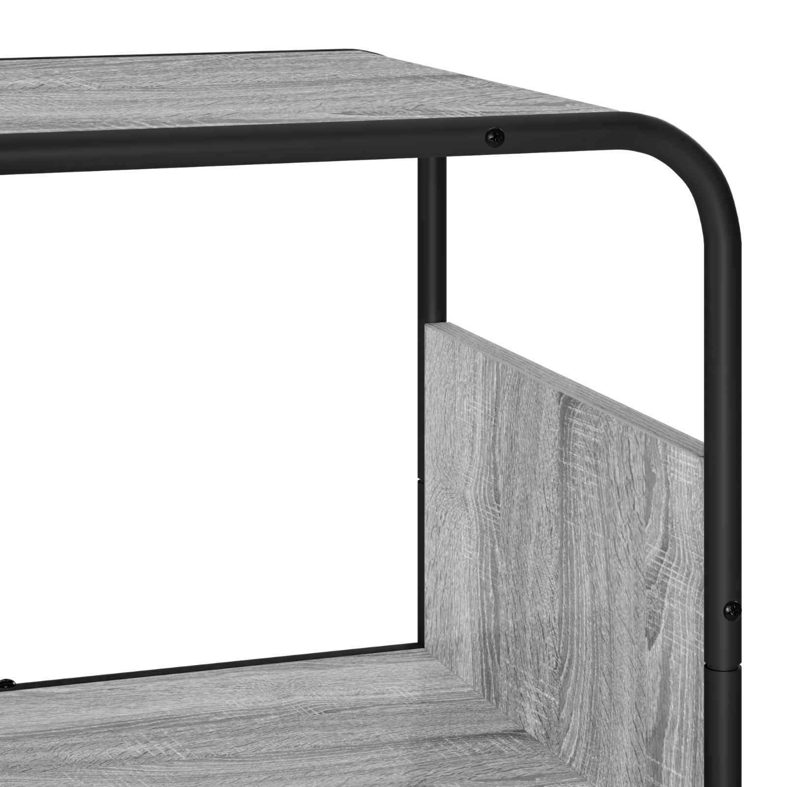 Висок шкаф Сив Сонома 60 x 37.5 x 144 cm Инженерна дървесина — изображение 4