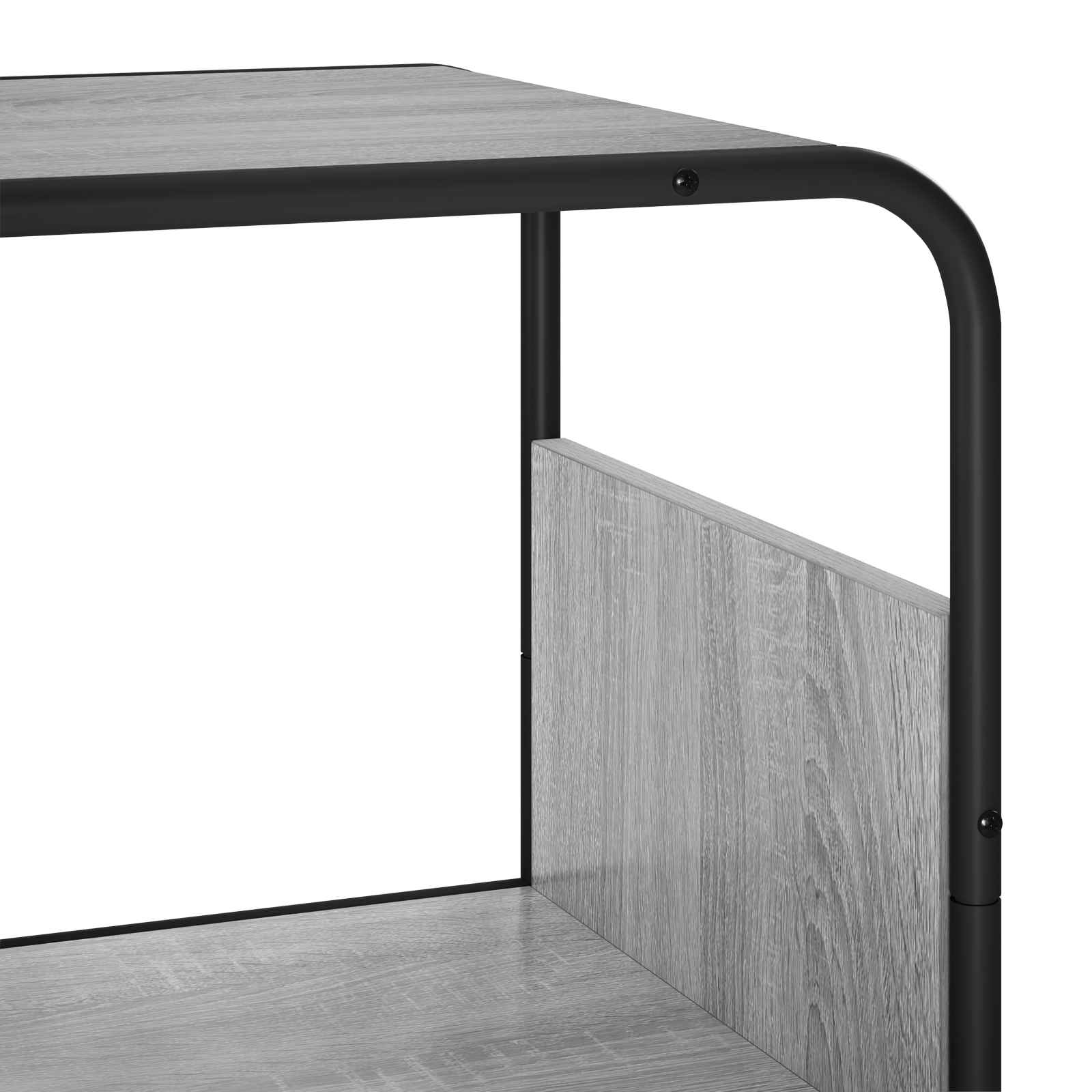 Висок шкаф Сив Сонома 80 x 37.5 x 144 cm Инженерна дървесина — изображение 4