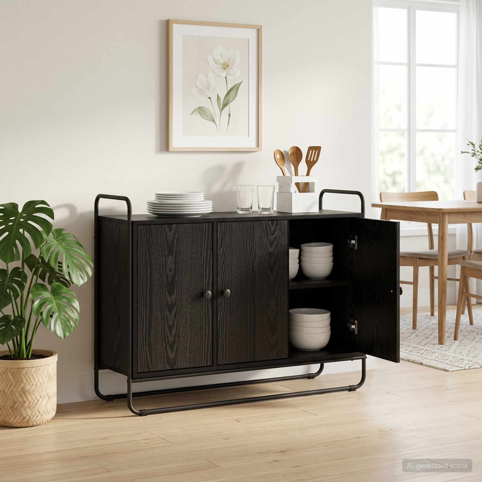 vidaXL Senkki Musta tammi 102 x 35 x 75 cm Tekninen puu