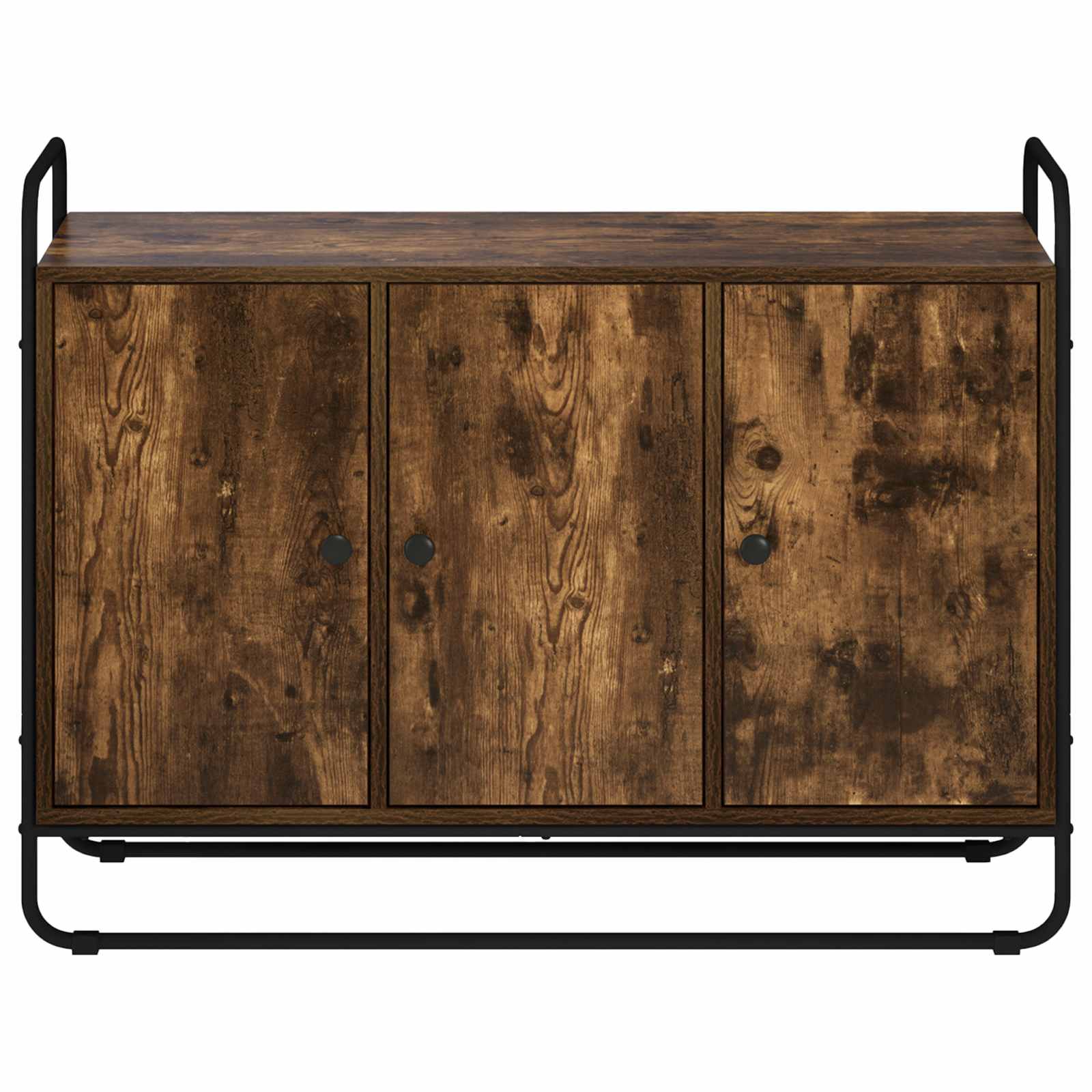 Komoda Dimljen hrast 102 x 35 x 75 cm Predelan les