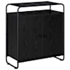 vidaXL Puhvetkapp Must tamm 68 x 35 x 75 cm Tehispuit
