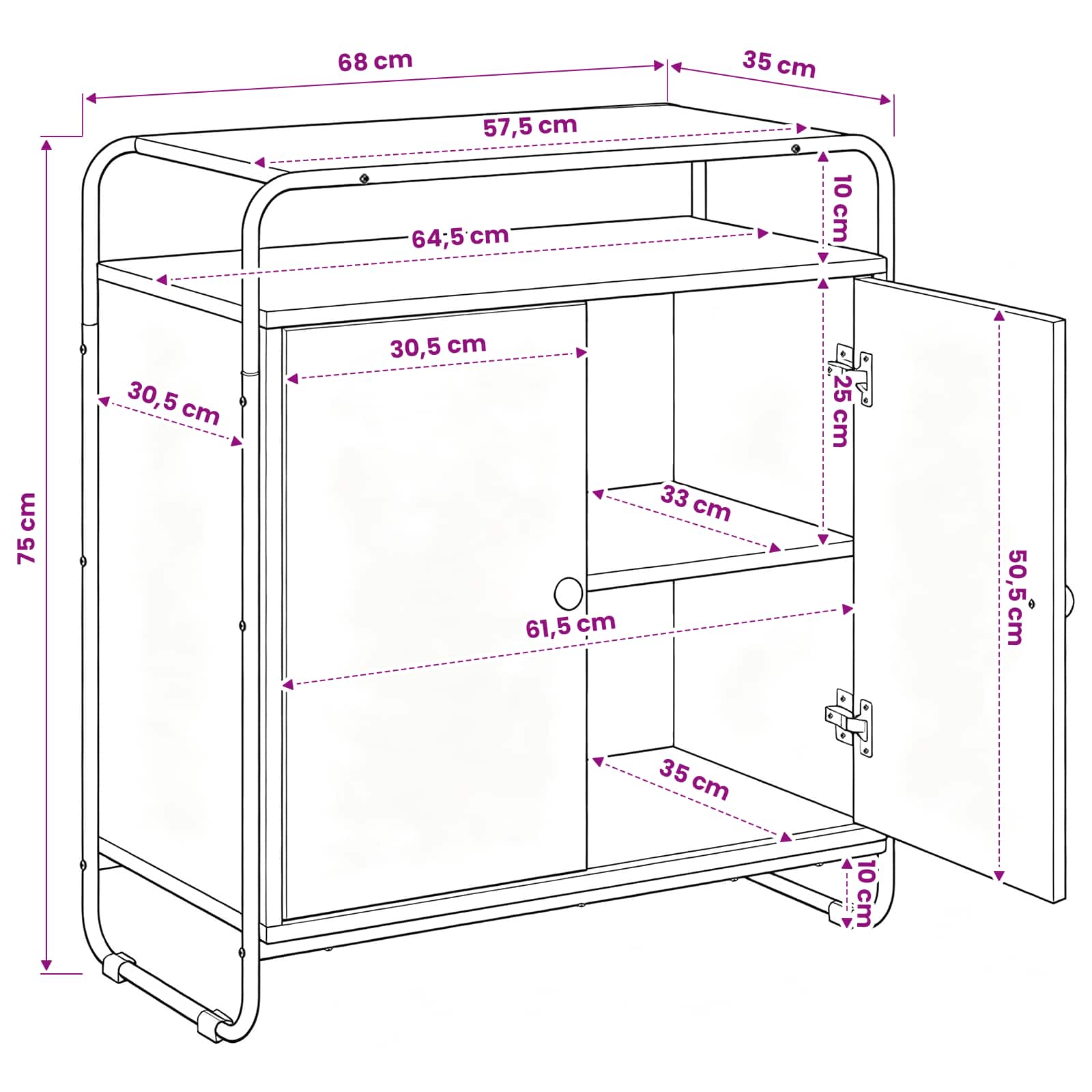 Sideboard size guide