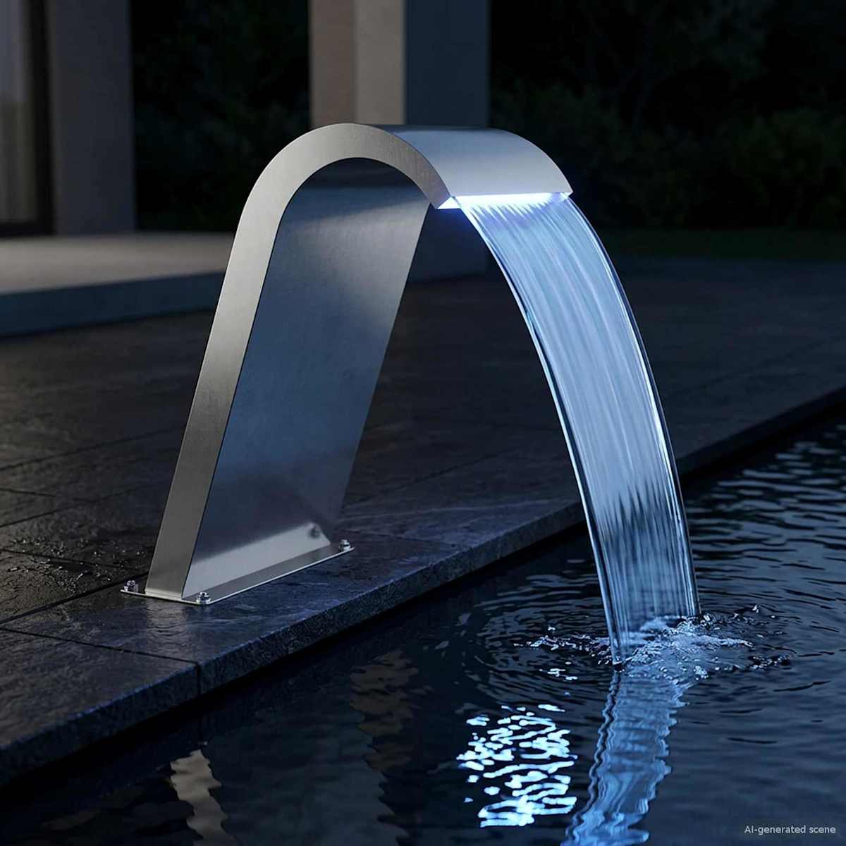 Pool Fontaine Sølv 47 x 31 x 60 cm Rustfrit stål - Billede 3