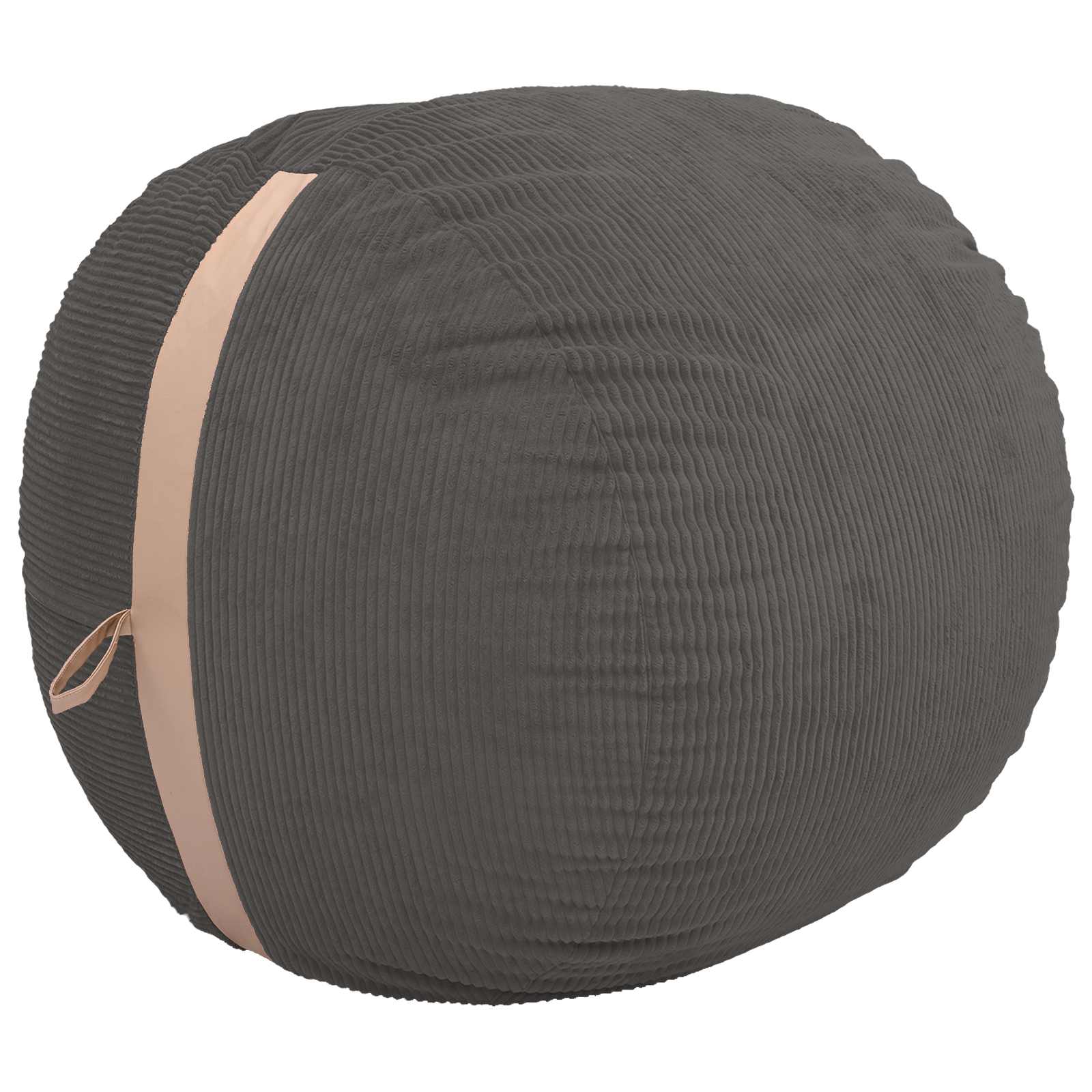 vidaXL Zitzakstoel Donkergrijs 96 x 124 x 96 cm corduroy, foto 3