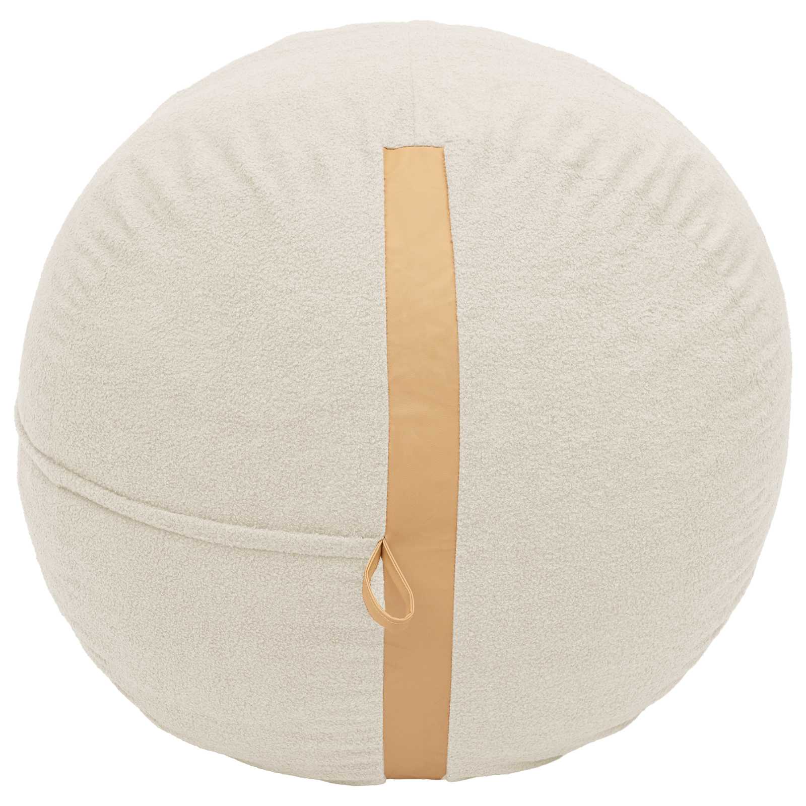 vidaXL Zitzakstoel Crèmekleurig 95 x 93 x 71 cm Sherpa, foto 4