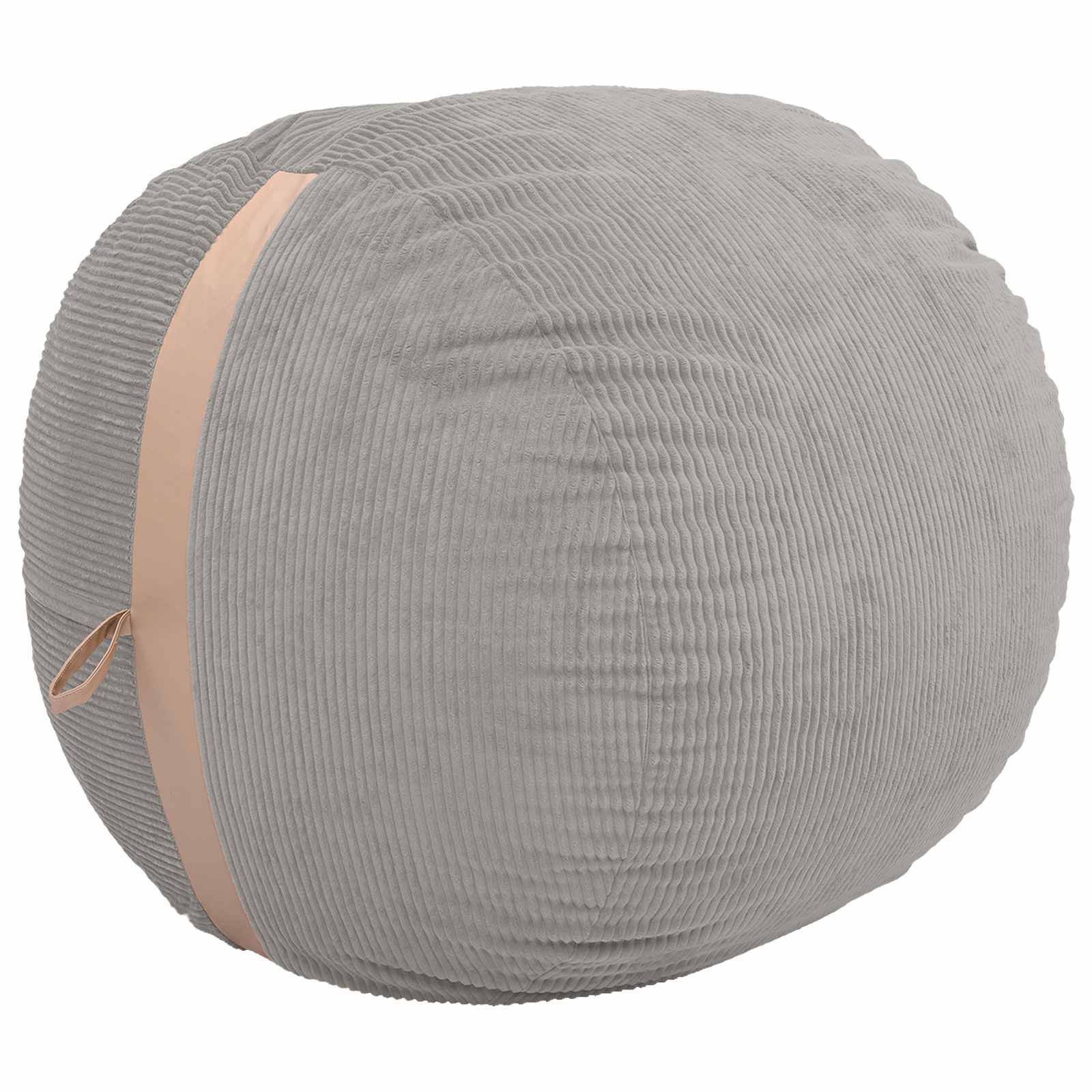 vidaXL Zitzakstoel Lichtgrijs 124 x 96 x 96 cm corduroy, foto 3