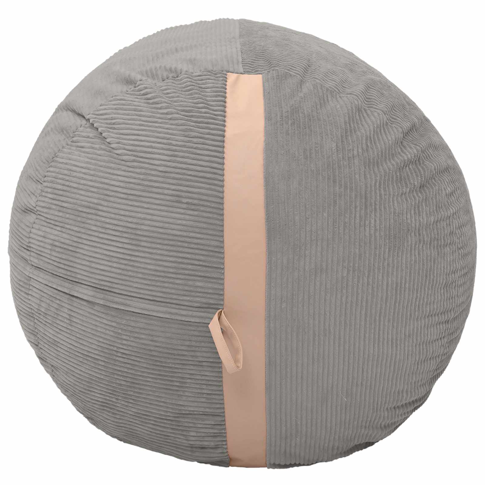vidaXL Zitzakstoel Lichtgrijs 124 x 96 x 96 cm corduroy, foto 4