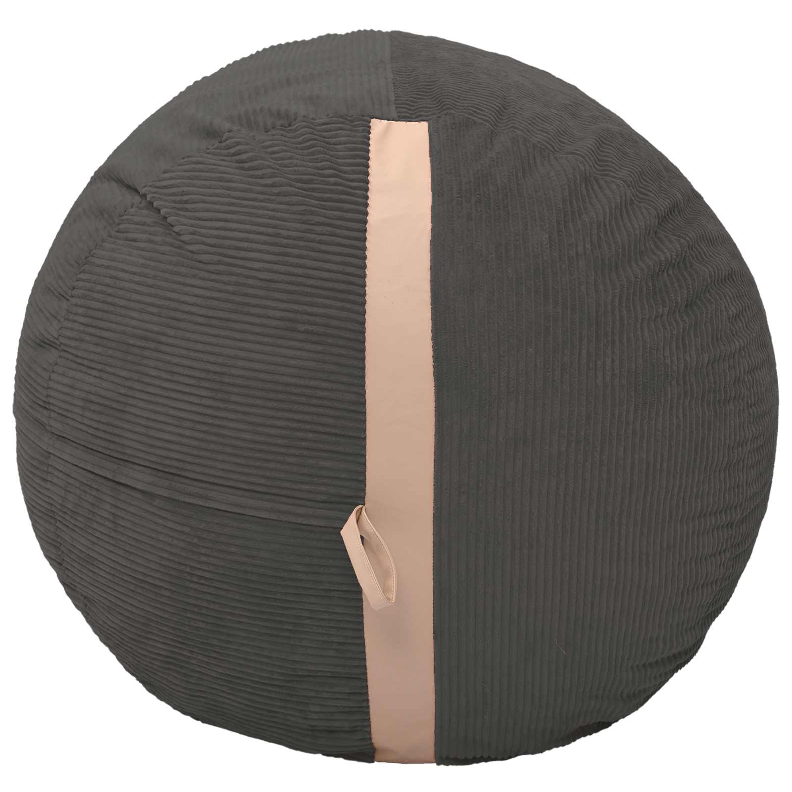 vidaXL Zitzakstoel Donkergrijs 124 x 96 x 96 cm corduroy, foto 4