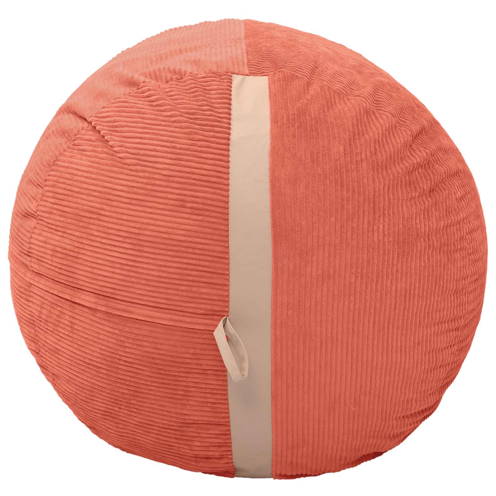 vidaXL Zitzakstoel Rood-oranje 124 x 96 x 96 cm corduroy, foto 4