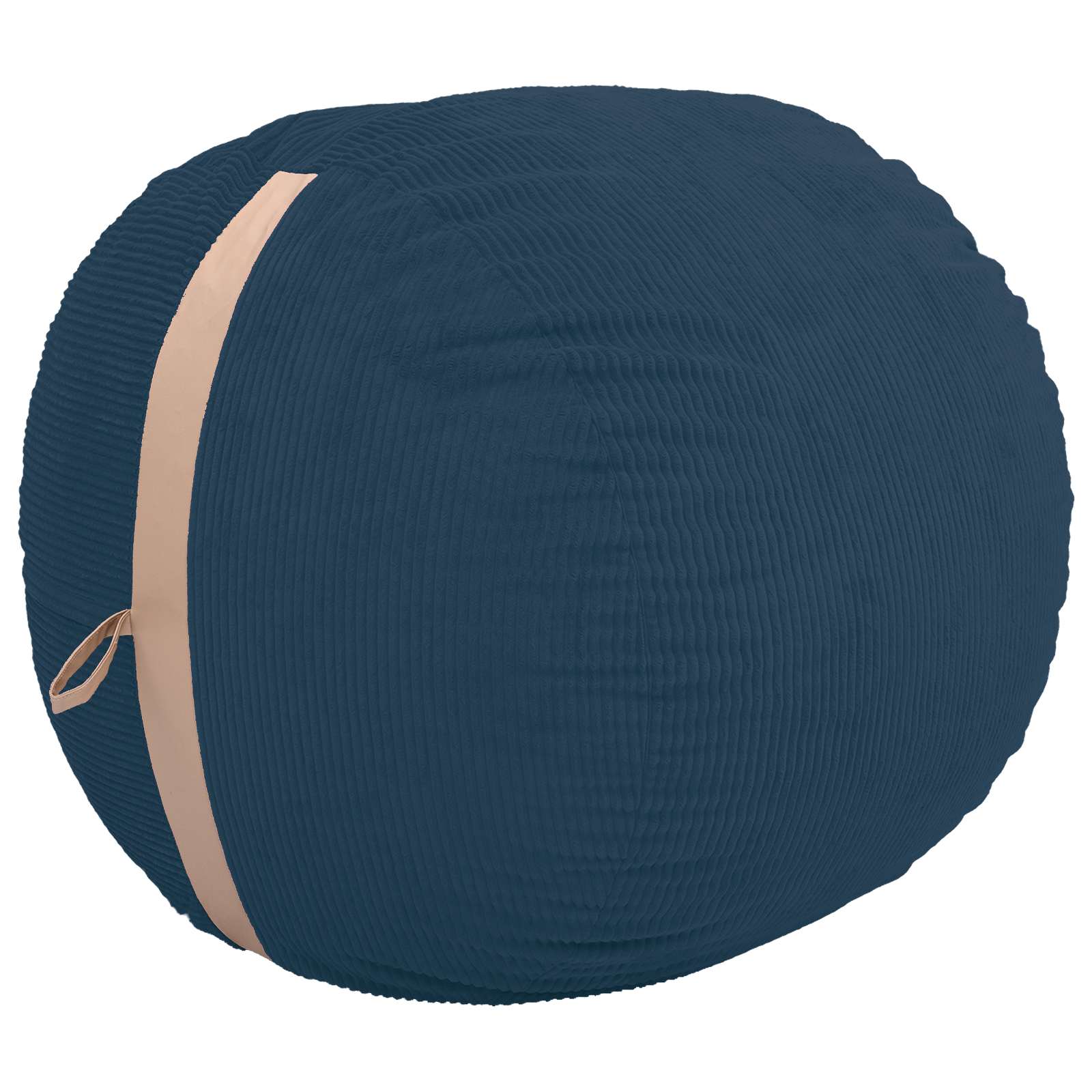 vidaXL Zitzakstoel Marineblauw 124 x 96 x 96 cm corduroy, foto 3