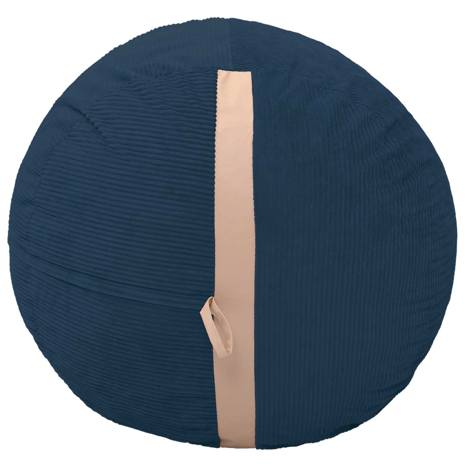 vidaXL Zitzakstoel Marineblauw 124 x 96 x 96 cm corduroy, foto 4