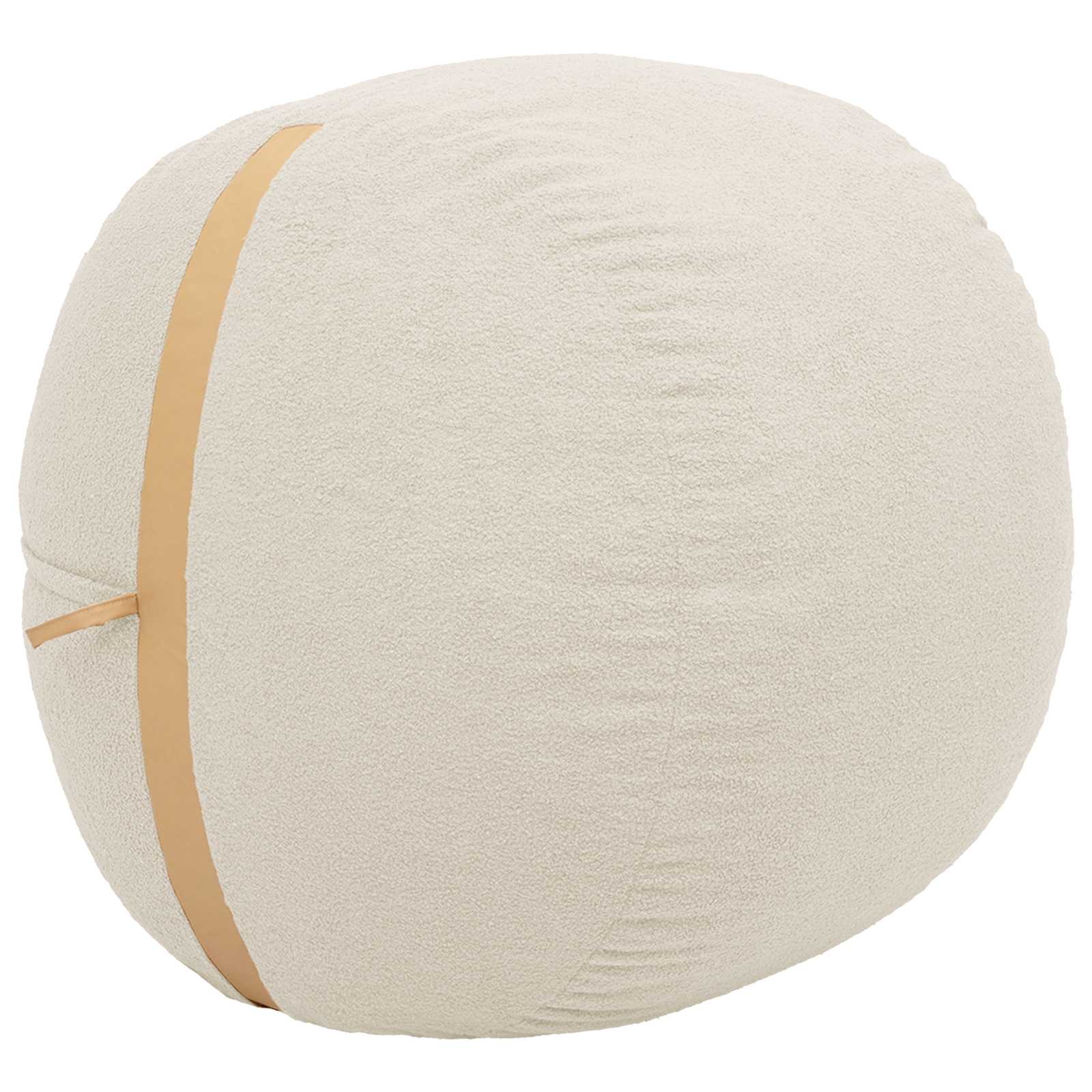 vidaXL Zitzakstoel Crèmekleurig 124 x 96 x 96 cm corduroy, foto 3