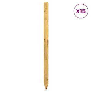 vidaXL Aiapostid 15 tk Roheline 60 cm Toekas m&auml;nnipuit