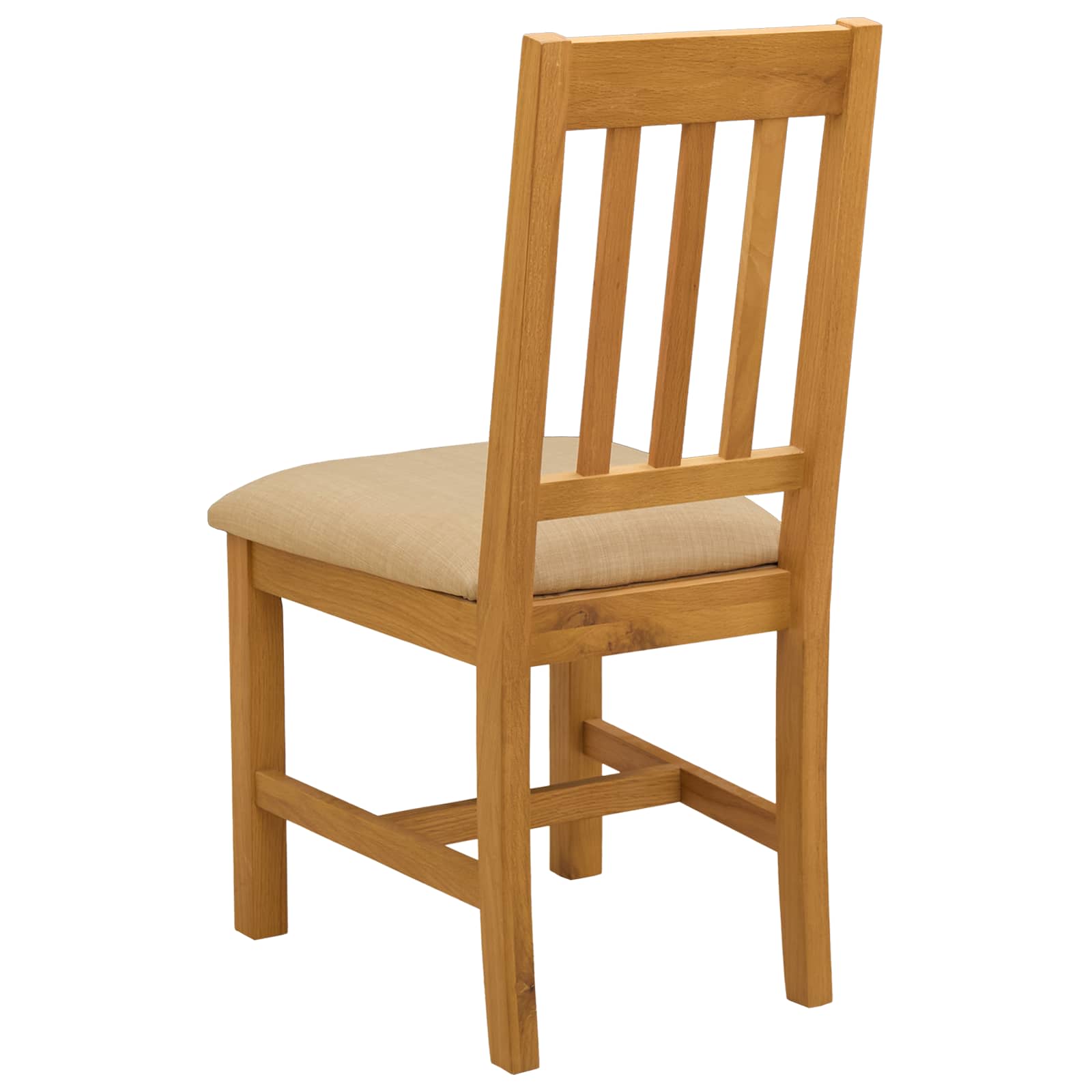 Eetkamerstoel 2 pcs Massief Eikenhout Beige 45 x 53 x 92 cm image 4