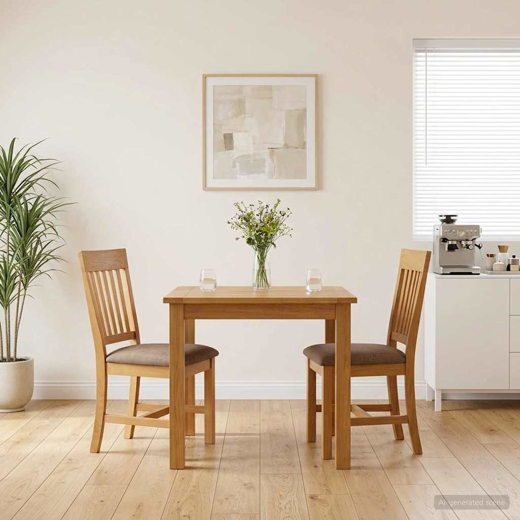 vidaXL Matstol 2 st Massivt Ektr&auml; Gr&aring; 45 x 59 x 92 cm