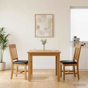 Jídelní židle 2 pcs Masivní dubové dřevo Černá 45 x 59 x 92 cm