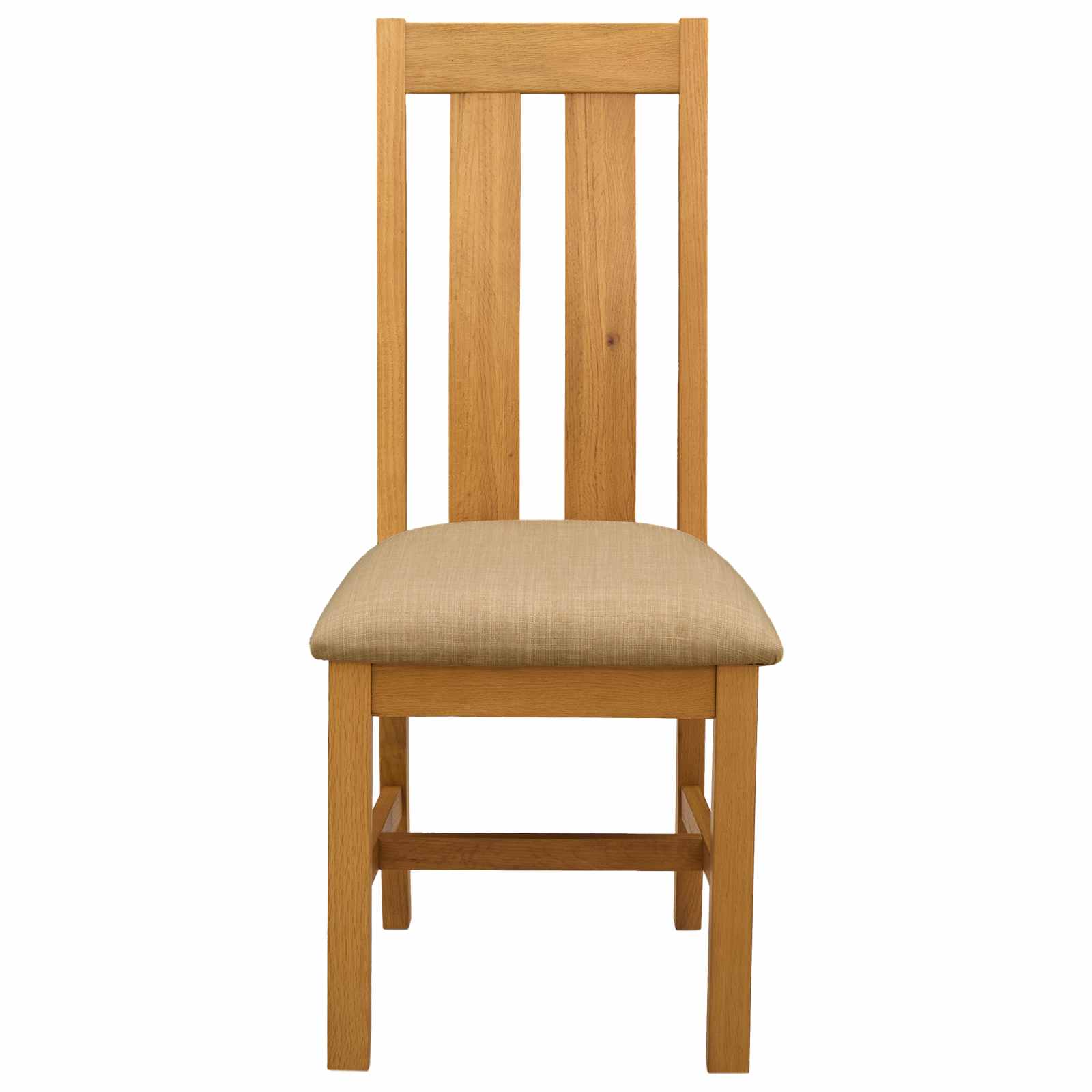 Eetkamerstoel 2 pcs Massief Eikenhout Beige 45 x 54 x 100 cm image 3