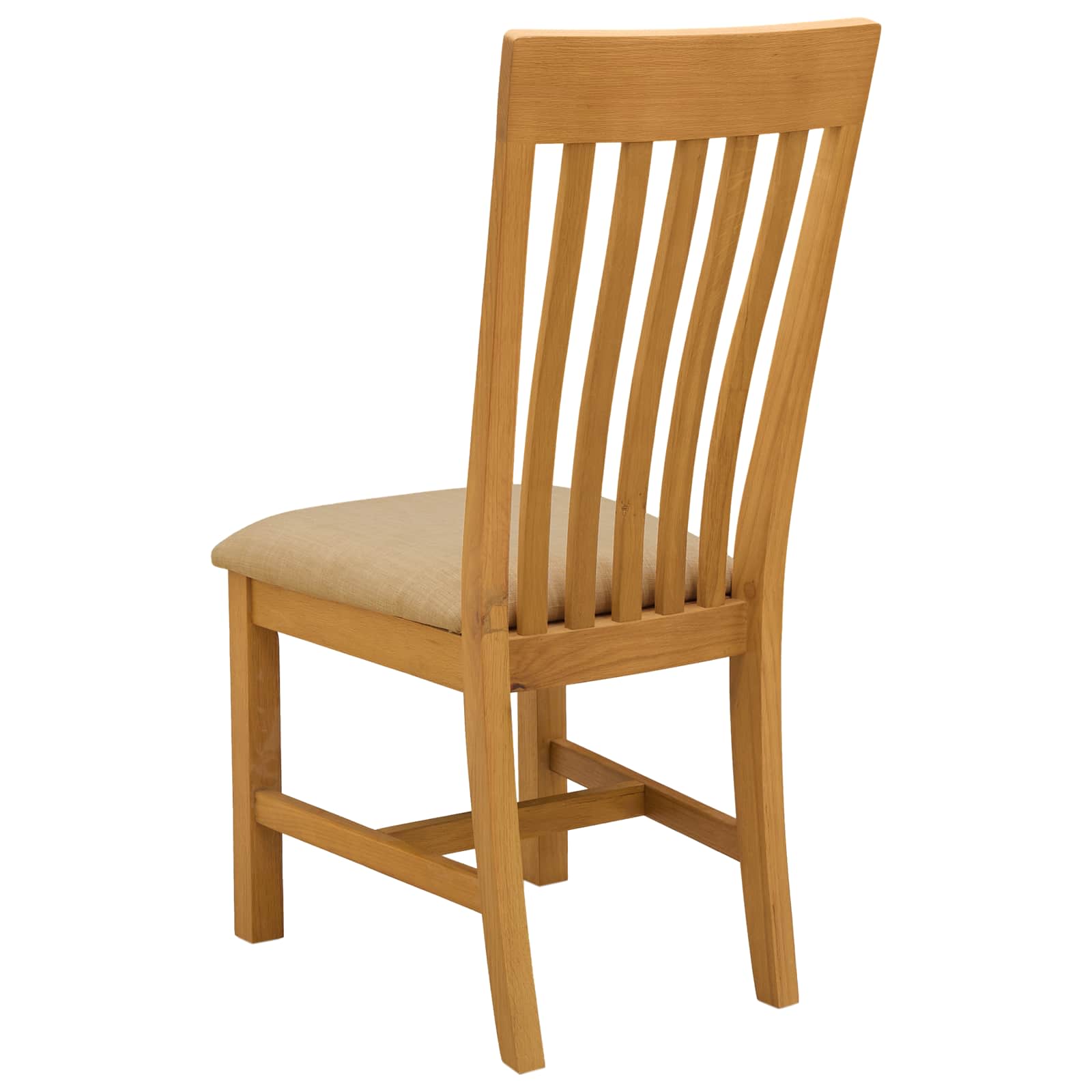 Eetkamerstoel 2 pcs Massief Eikenhout Beige 45 x 59,5 x 100 cm image 5