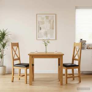 Jedilni stol 2 pcs Masivno hrastovo les Črna 45 x 54 x 105 cm