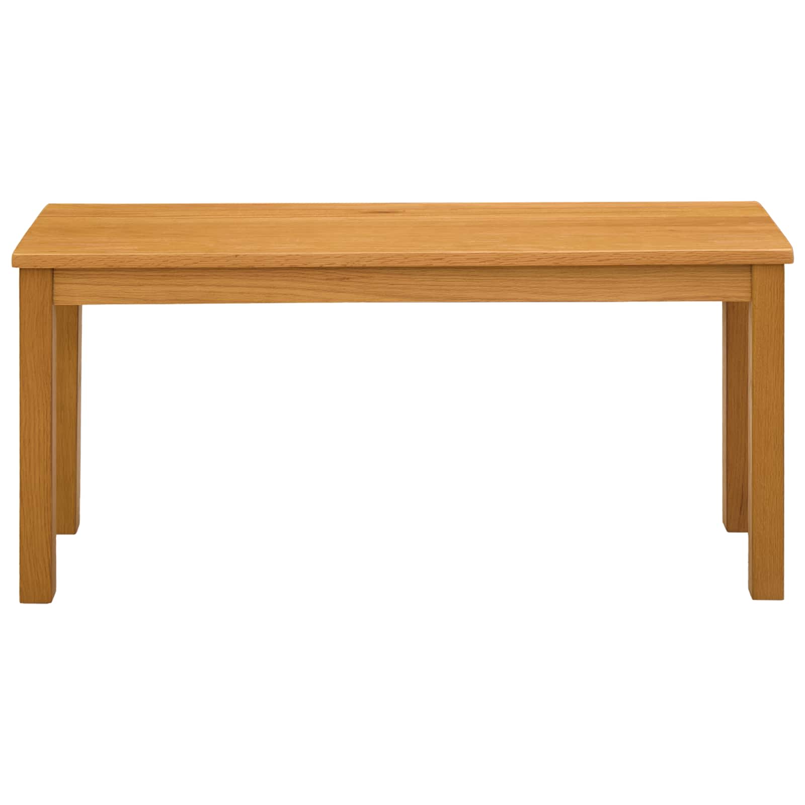 Eetbank 95 x 32 x 45 cm Massief Eikenhout Naturel image 2