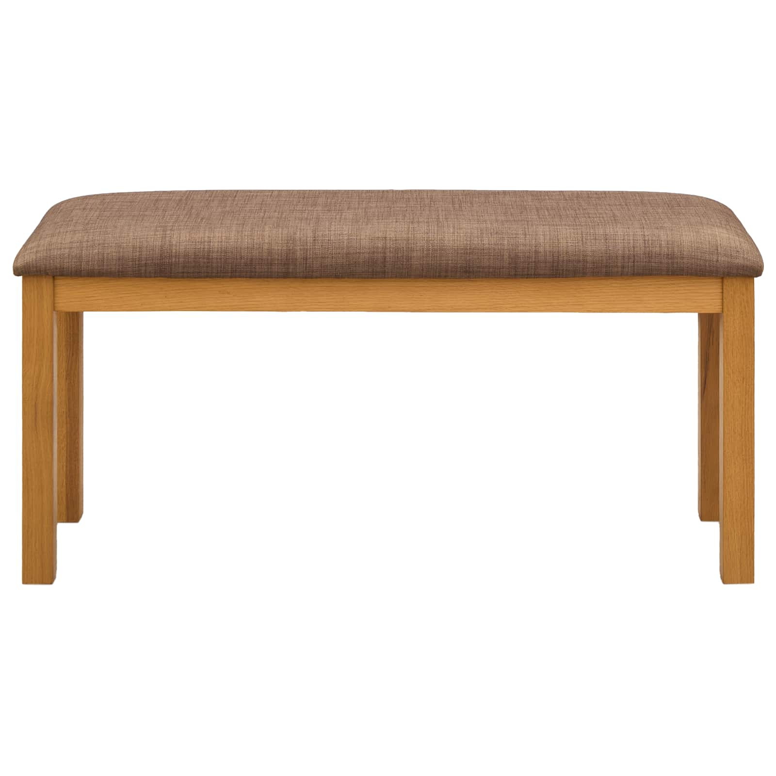 Eetbank 95 x 32 x 45 cm Massief Eikenhout Grijs image 2