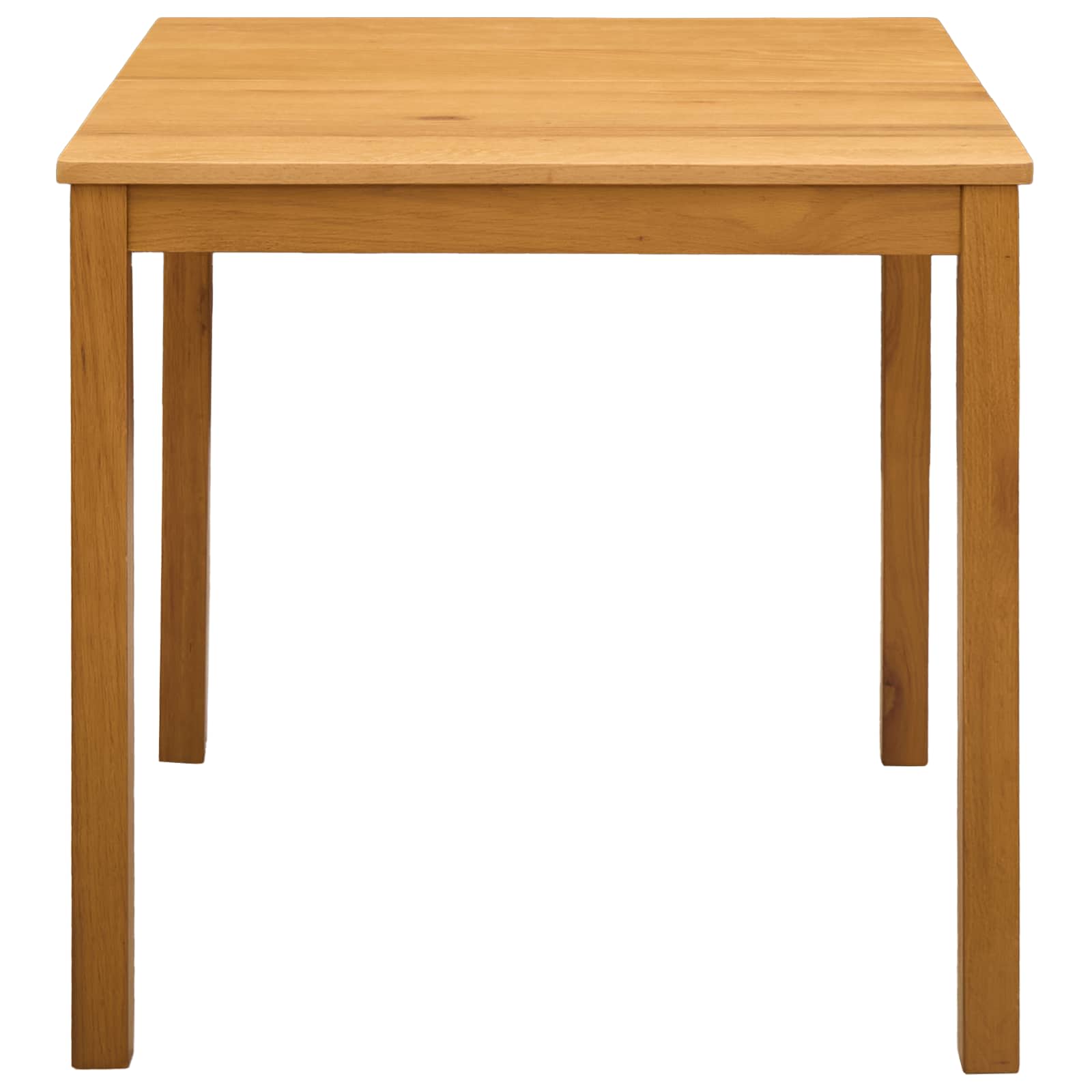 Eettafel 75 x 75 x 75,5 cm Massief Eikenhout Naturel Vierkant image 2