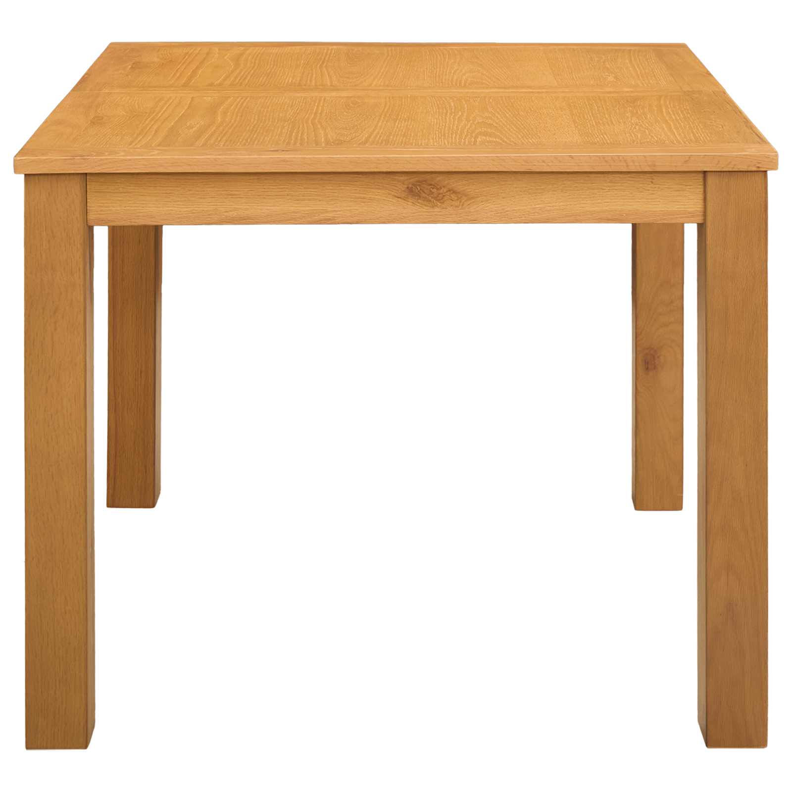 Eettafel 90 x 90 x 75 cm Massief Eikenhout Naturel Vierkant image 2