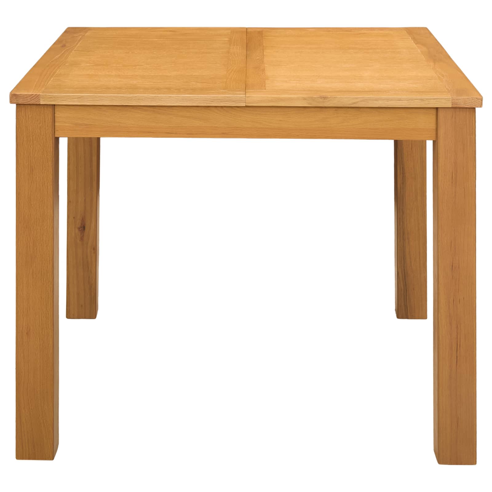 Eettafel 90 x 90 x 75 cm Massief Eikenhout Naturel Vierkant image 3
