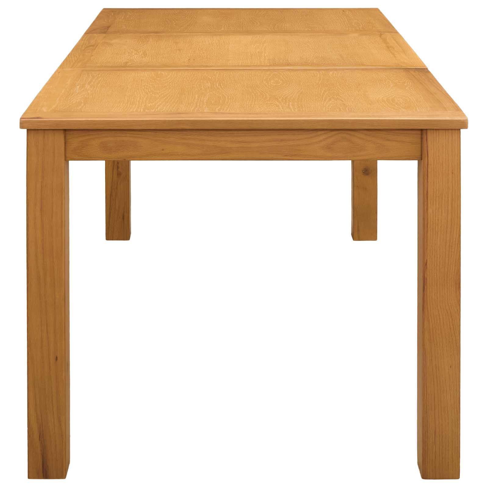 Eettafel 150 x 85 x 75 cm Massief Eikenhout Naturel Rechthoekig image 3