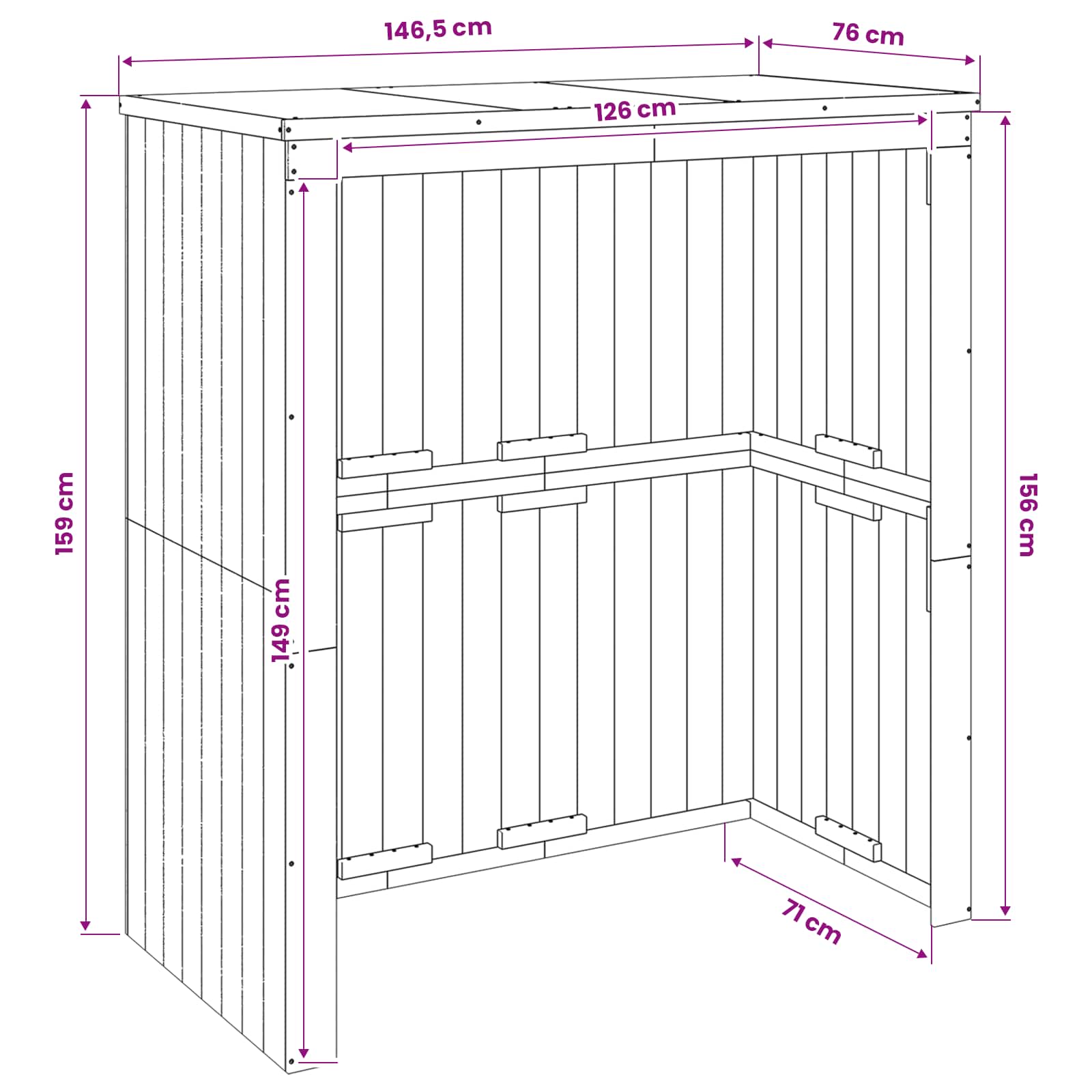 Containerombouw Geïmpregneerd grenenhout image 7