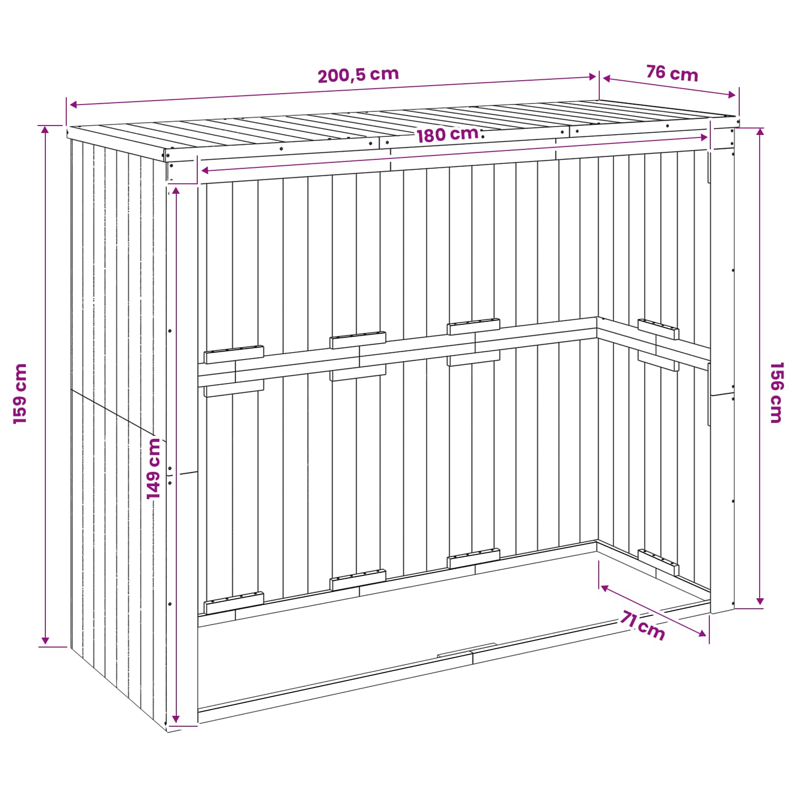 Containerombouw Geïmpregneerd grenenhout image 7