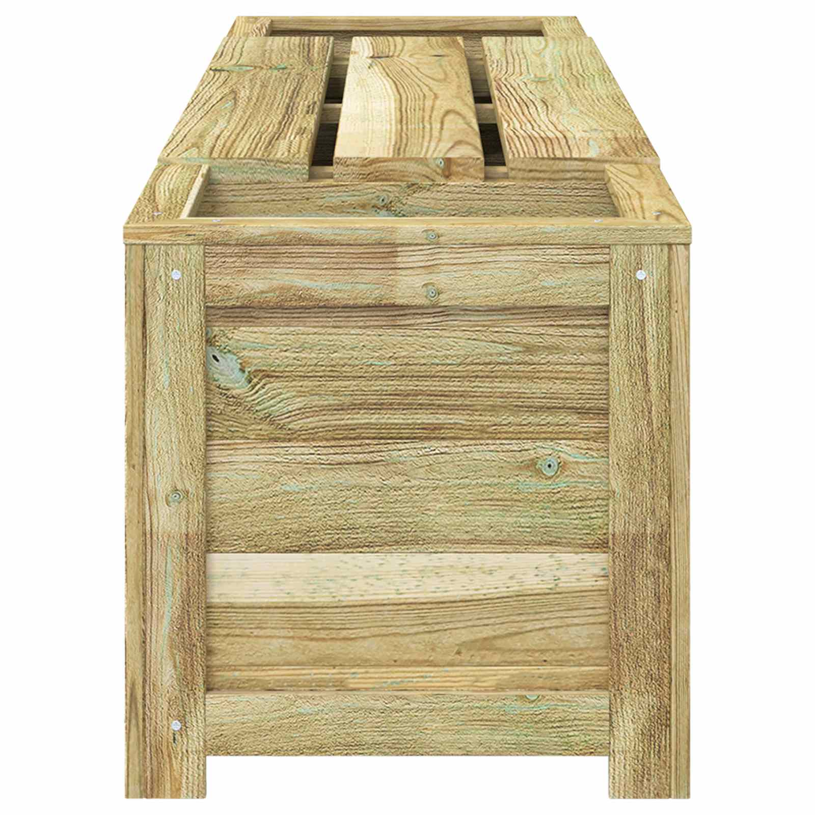 vidaXL Gartenlagerbank mit Pflanzenkasten Imprägniertes Kiefernholz – Bild 4