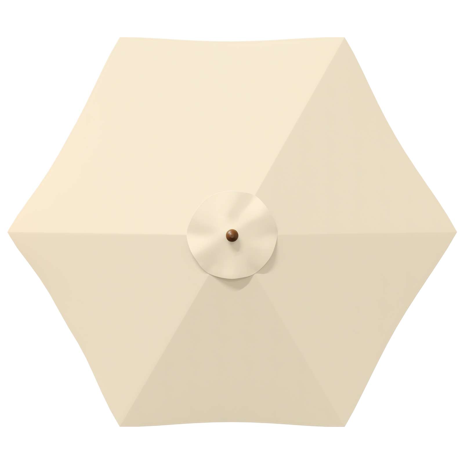 Buiten Eetset met Parasol 8 st Crèmewit Massief Acaciahout image 7