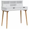 vidaXL Tualettlaua komplekt FAUSKE 2 tk Valge 100 x 50 x 103,5 cm