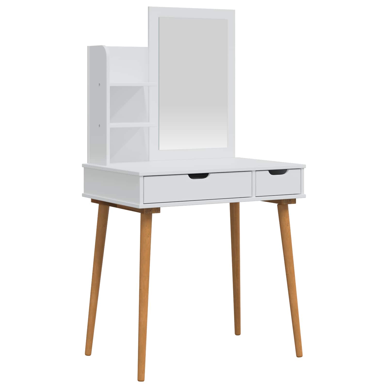vidaXL Sada toaletního stolu FAUSKE 3 ks Bílá 76 x 50 x 143 cm